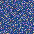thumbnail image 2 of Full Bloom Floral Dark Blue Dots by P and B Textiles Cotton Fabric by the yard, 2 of 2