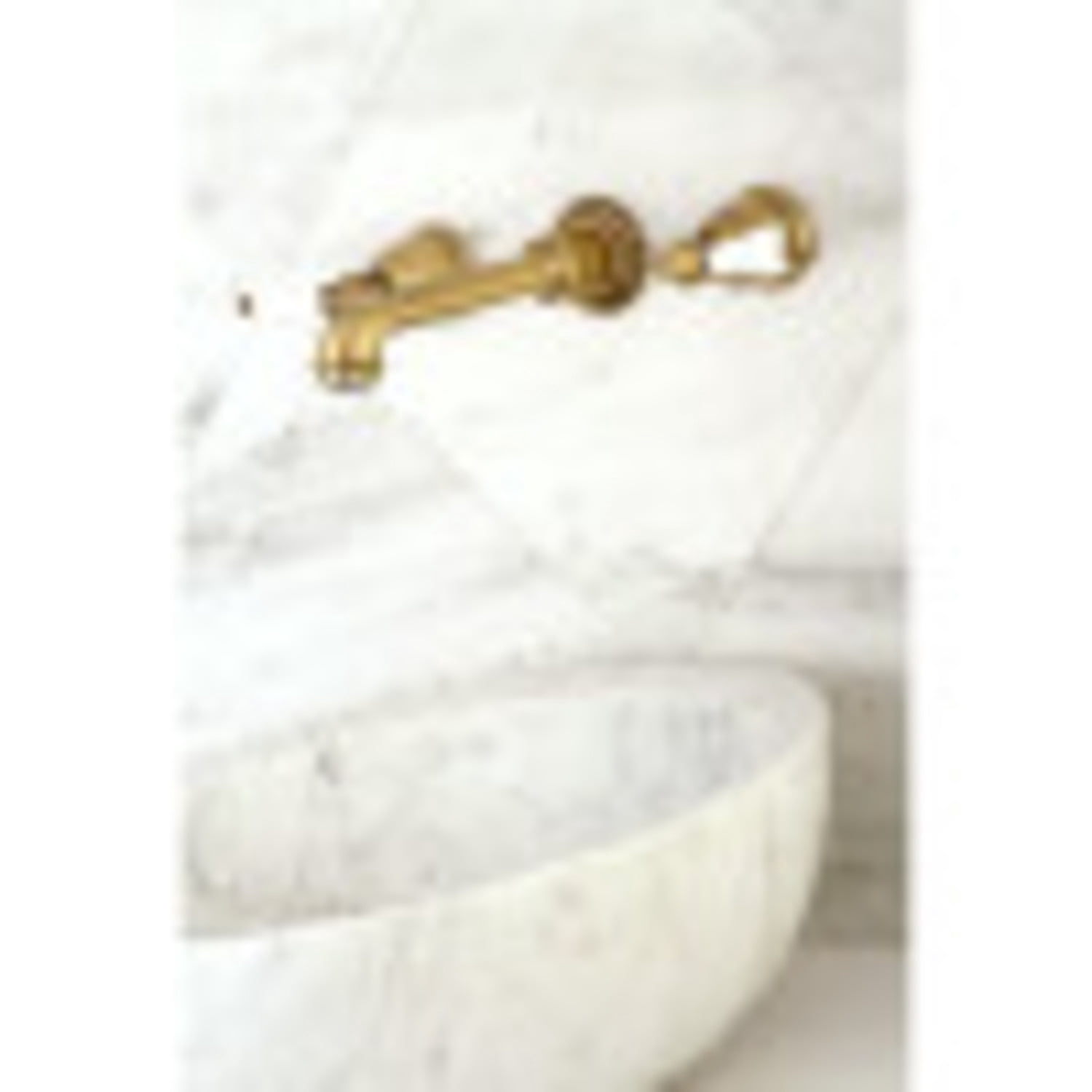 Kingston Brass KS7123PL 8-Inch Center Wall Mount Bathroom Faucet, Antique Brass