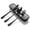 Black, variant on Bxaolu 3-Piece Flatware Sets Dinner Knife Fork Spoon 3-Piece Place Setting Service for Food, Food Grade Flatware Cutlery Set for Home Kitchen Restaurant, Mirror Finish, Dishwasher Safe