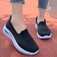 thumbnail image 4 of ibiyuan Orthopedic Dress Sneakers Women Arch Support Walking Shoes Women Mesh Knitted Walking Anti-Skid Womens Shoes Sneakers Classic Hands Free Mary Jane Flats Women Foam Shoes, 4 of 8