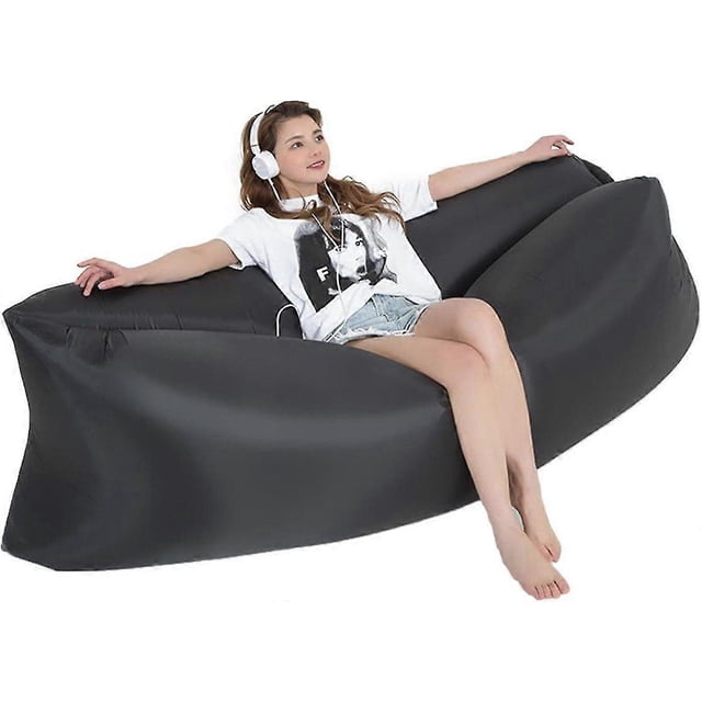 Inflatable Lounger Air Sofa, Inflatable Sofa Bed Camping Chair, Portable Lazy Sofa Air Chair for Travelling/Camping/Hiking/Beach PartiesScvvd