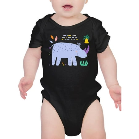 

Rhino Doodle Style Safari Bodysuit Infant -Image by Shutterstock Newborn