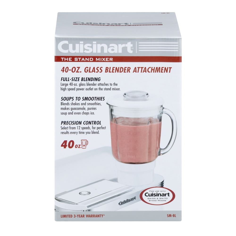 Cuisinart The Stand Mixer 40 OZ Glass Blender Attachment, 1.0 CT