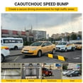thumbnail image 4 of Kojooin Heavy Duty Rubber Speed Bump 2 Pack, Two-Channel Cable Protector Ramp with High Visibility Design, 4 of 7