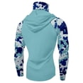 thumbnail image 4 of sususu Men's Rash Guard Shirts Hooded Uv Sun Protection Jacket Long Sleeve Swimming Light Blue S, 4 of 4