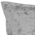 thumbnail image 2 of Square Fabric Throw Pillow with Solid Color and Flanged Edges, Gray- Saltoro Sherpi, 2 of 5