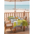 thumbnail image 6 of Yellow Grey Outdoor Tablecloth with Umbrella Hole, Abstract Art Oil Painting Modern Geometric Spillproof Waterproof Outdoor Table Cover, Patio Tablecloths for Party Picnic Camping, Rectangle 54"x80", 6 of 9