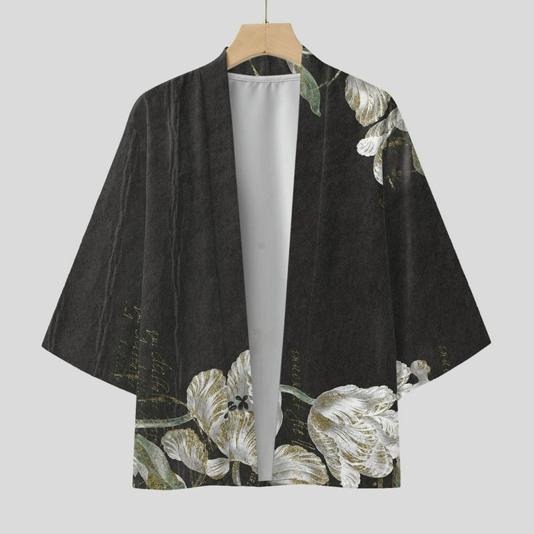 GHSOHS Mens T-Shirts Holiday Dress Shirts for Men Black Men Spring