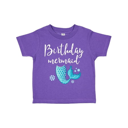 

Inktastic Birthday Mermaid Girls Party Gift Toddler Toddler Girl T-Shirt