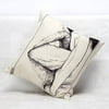 European Sexy Style Kiss Ear Finger Couple Pillow Cover Throw Cotton Linen Pillow Case Home Decorative Pillowcses 4545cm