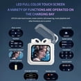 thumbnail image 3 of Auriculares Bluetooth con Pantalla Táctil LED A Color Reducción de Ruido Audífonos Inalámbricos Inteligentes ANC Negros, 3 of 5