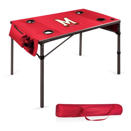 Maryland Terrapins Portable Folding Travel Table - Red - No