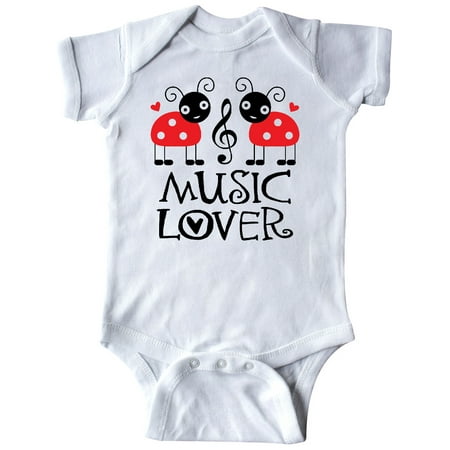 

Inktastic Ladybug Music Lover Gift Baby Girl Bodysuit