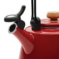 thumbnail image 4 of Rachael Ray 2-Quart Enamel on Steel Whistling Teakettle, Red Shimmer, 4 of 4