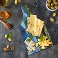 thumbnail image 5 of Yosemite Cutting Board, Yosemite Merced River El Capitan Half Dome in California National Park Waterscape, Tempered Glass Cutting and Serving Board, Wine Bottle Shape, Green Blue, by Ambesonne, 5 of 5