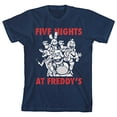 thumbnail image 3 of Five Nights at Freddy's Youth Boy's Navy-Blue T-Shirt-Large, 3 of 6