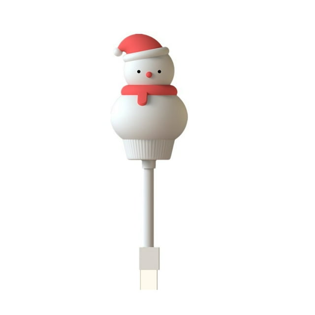 Table Lamp Remote Control Small Night Bedroom Bedside Sleep, Snowman