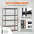 thumbnail image 4 of VEVOR Storage Shelving Unit, 5-Tier Adjustable 2000 lbs Capacity Heavy Duty Garage Shelves 48" L x 24" W x 72" H, 4 of 5