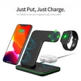 thumbnail image 2 of FDGAO 3 in 1 15W Fast Wireless Charging Stand Wireless Charger Station for iPhone 15 14 13 12 11 X 8, AirPods, Apple Watch Series 9 8 7 6 SE 5 4 3 2, 2 of 10