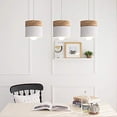 thumbnail image 6 of FSLiving Rechargeable Battery Operated Pendant Light with Sleeve&Round Hook RGB Mode Adjustable Wire Length Hanging Light Columnar Metal White Shade Dimmable Lamp for Courtyard Nightstand - 3 Lights, 6 of 7