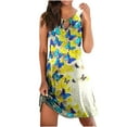 thumbnail image 2 of SMihono Robe d'Été pour Femmes Grande Taille Mode Féminine Imprimée Confortable Sans Manches Décontractée, 2 of 4