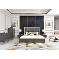 thumbnail image 2 of Limari Home Chrysler 6-Drawer Modern MDF Wood & Stainless Steel Dresser in Gray, 2 of 3