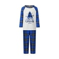 thumbnail image 2 of Jaweiwi Family Matching Christmas Pajamas Sets Christmas Tree Printed Long Sleeve Tops with Plaid Pants 2Pcs Holiday Sleepwear, 2 of 9