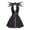 Black, variant on Christmas clothes Christmas decorations Jack Skellington Dress Women's Black Striped Jack Christmas Dress santa suit