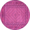 thumbnail image 1 of Ahgly Company Indoor Round Southwestern Pink Country Area Rugs, 5' Round, 1 of 4