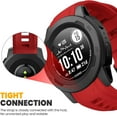 thumbnail image 4 of Tianle Compatible with Instinct 2S Bands 20mm Width Soft Silicone Watch Bands Replacement for Instinct 2S Bands Fenix 5S/Fenix 5S/Fenix 6S, Red, 4 of 7