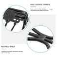 thumbnail image 4 of BRIGHTFUFU Práctico portabicicletas Rack Back Stand Mountain Bike Cargo Rack Estante trasero para bicicletas Portaequipajes para exteriores al aire libre, 4 of 7