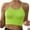Green, variant on JIUKE Women Sports Bras Racerback Workout Bra Ribbed Longline Tight Cami Crop Tops with Built in Bra