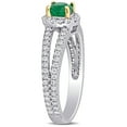 thumbnail image 3 of Everly Women's Emerald 14k Two-tone Gold Ring, 3 of 8
