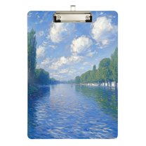 FORMRS Acrylic Clipboard with Low Profile Clip Standard A4 Letter Size, 12.5" x 9", Blue Sky and River
