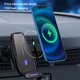 thumbnail image 4 of Cargador inalámbrico para coche para todos los teléfonos inteligentes, carga rápida de 15 W, cargador inalámbrico con sujeción automática para coche, soporte para teléfono con ventilación de aire para, 4 of 9