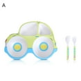 thumbnail image 2 of Baby Bowl Spoon Fork Feeding Food Tableware Set Fiber Cartoon Kids Dishes, 2 of 7
