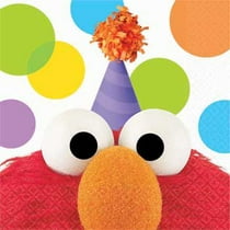 Elmo Beverage Napkins 16 Pack Party Supplies Walmart Com
