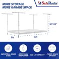 Overhead Garage Storage Rack Heavy Duty Racks for Garage with 400 lb