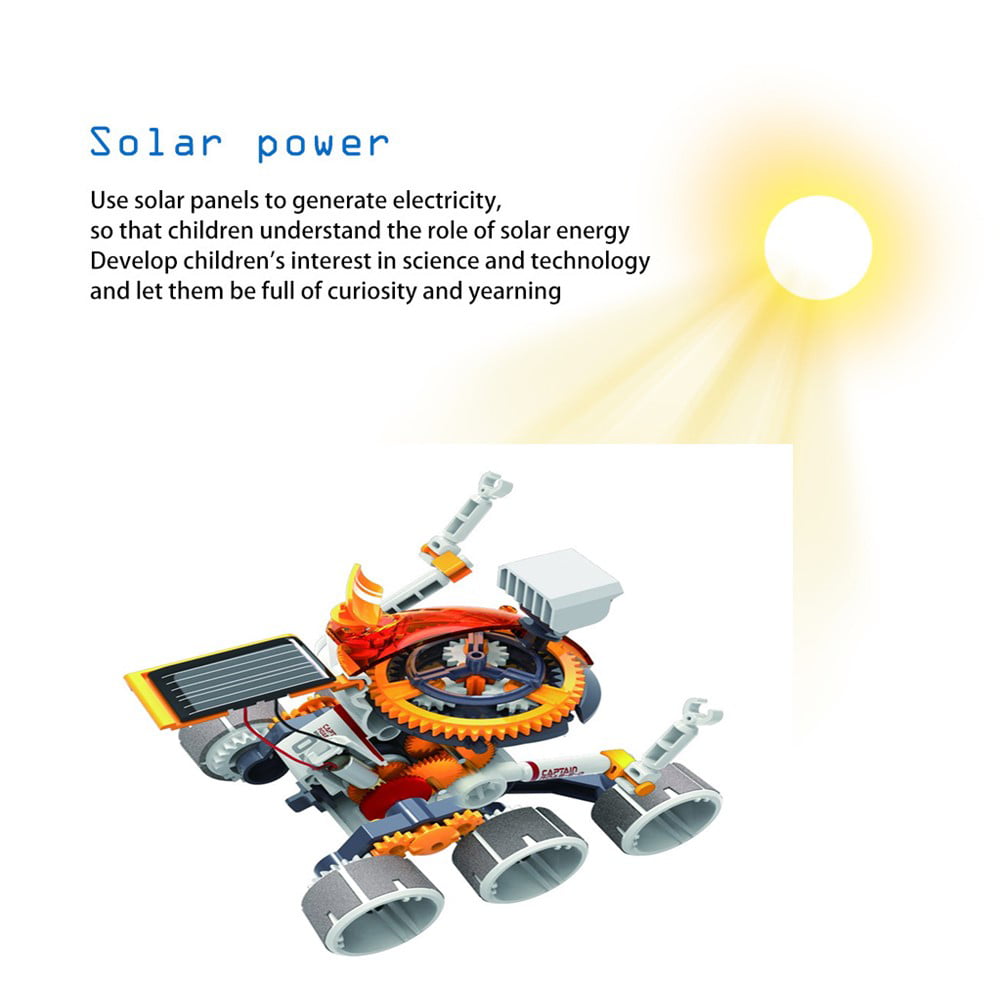 Space Toys For Kids DIY Space Rover Solar Powered Robot Kit STEM Science 72 PCS 