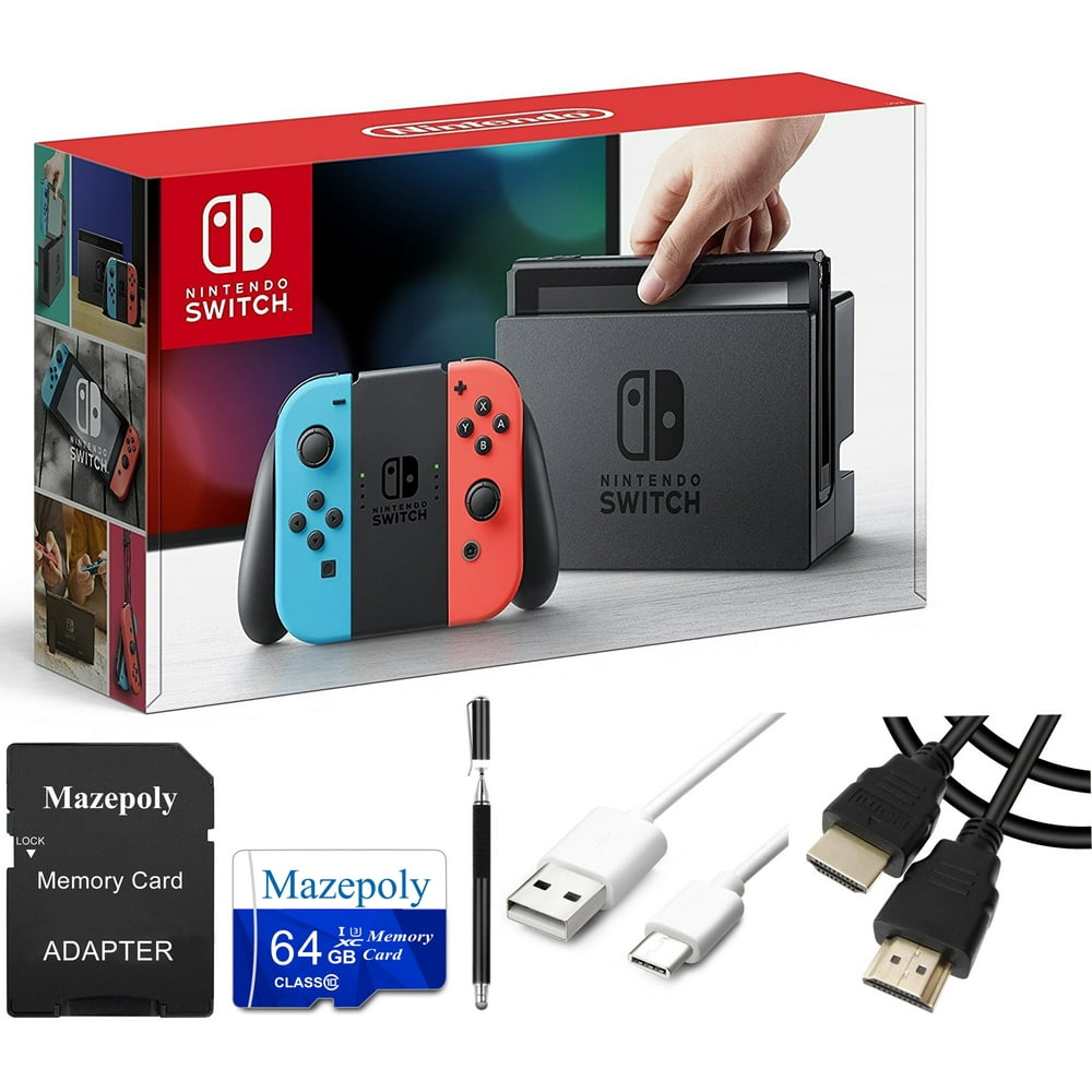 Nintendo Switch Bundle : Nintendo Switch 32GB Gaming Console with Neon ...