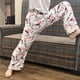 thumbnail image 2 of Sanrio-Pijama de Hello Kitty para mujer, pantalones de franela negra, Kawaii, de lana blanca, con dibujos animados, informales, para el hogar, a la moda, otoño, 2 of 4
