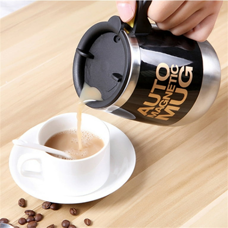 Tukinala Self Stirring Coffee Mug Cup Stainless Steel Coffee Mug