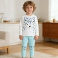 thumbnail image 5 of Gunia Kids Girl Spring Summer Outfit Casual Long Sleeve Top Pants Two Piece Playwear Breathable Clothes Set Cute Outfits For Girls 3-7 Years, 5 of 5