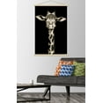 thumbnail image 2 of Portrait of a Giraffe Wall Poster with Wooden Magnetic Frame, 22.375" x 34", 2 of 5