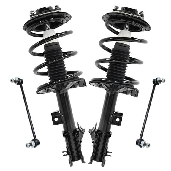 Detroit Axle - RWD Front Struts Sway Bars for 2003-2008 INFINITI FX35, 2 Complete Struts with Coil Spring Assembly 2 Sway Bar End Links 2004 2005 2006 2007 Replacement Suspension Kit