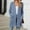 46#Blue, variant on Women's 2024 Fall Winter Long Sleeves Open Front Solid Color Knitted Sweater Cardigan Coat Outwear