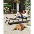 thumbnail image 3 of Crestlive Products Outdoor Beige Lounge Chair Aluminum Adjustable Recliner Chaise, 3 of 8