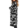 thumbnail image 2 of Oversized Women's Leopard Print Cardigan with Front Opening, 2 of 9