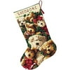 Teddy Togetherness Stocking Needlepoint Kit, 16"