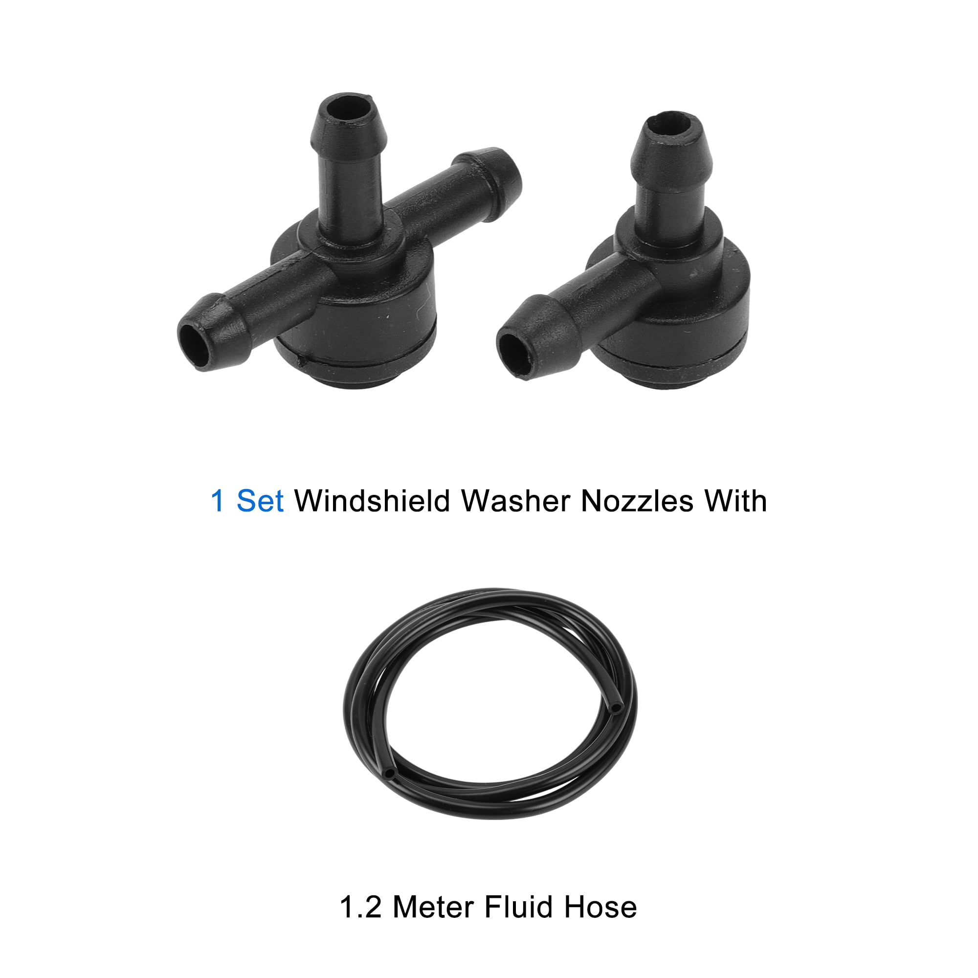 Unique Bargains Washer Nozzle with 1.2 Meter Fluid Hose for Volvo C30 Black